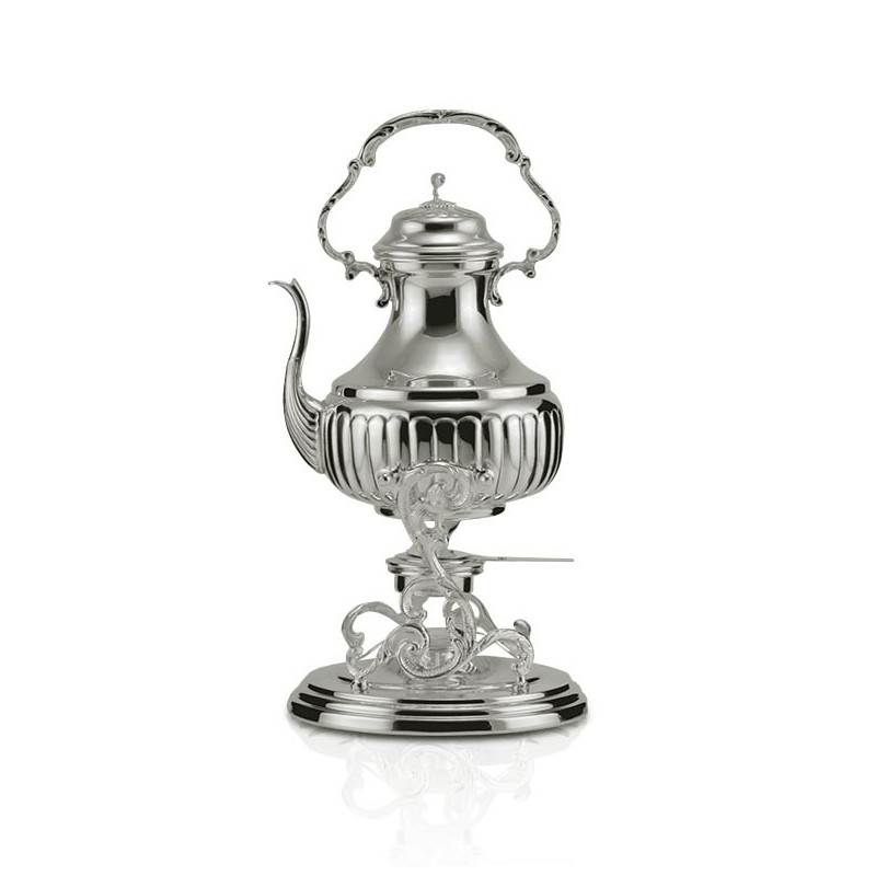 Samovar Galhões Pequeno c/ Alça Prata Apolo 37cm - 1,2L