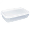 Pote de Plástico Retangular 900ml Moduline - Branco